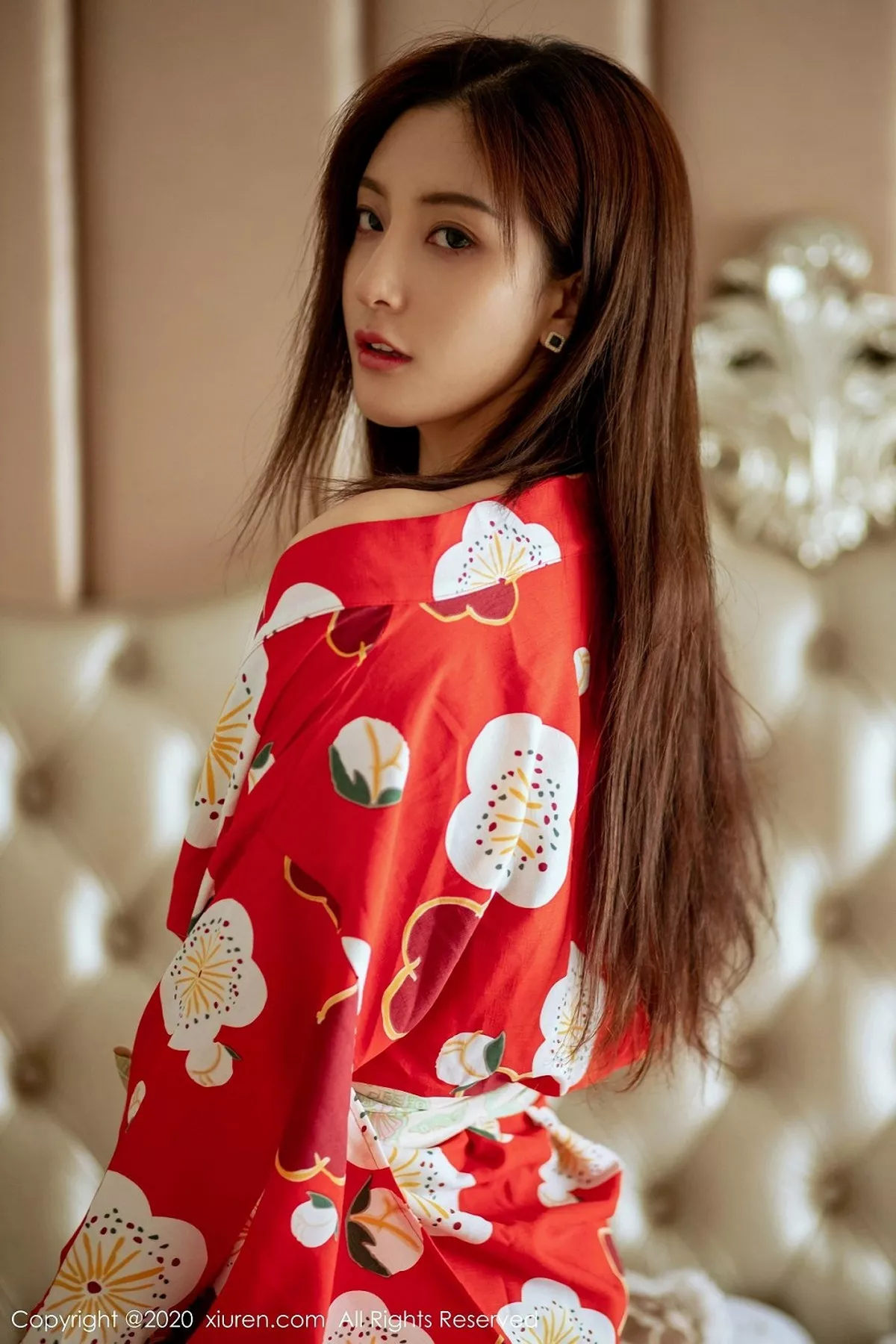 秀人集.com_[XiuRen秀人网]No.2015_嫩模林文文yooki私房鲜艳和服配无内黑丝撩人姿势诱惑写真65P