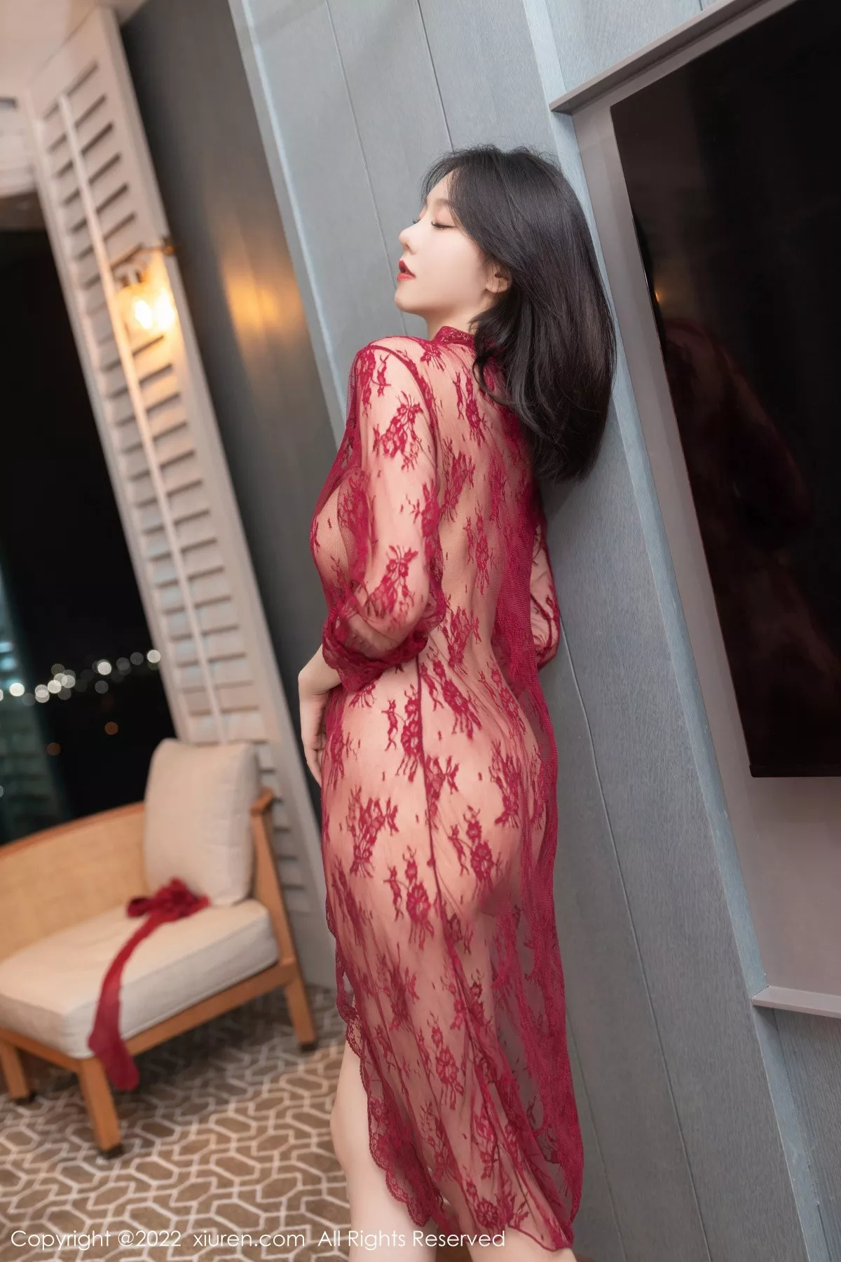 秀人集.com_[XiuRen秀人网]No.5371_模特安然anran云南旅拍红色轻透情趣服配蕾丝袜撩人诱惑写真85P