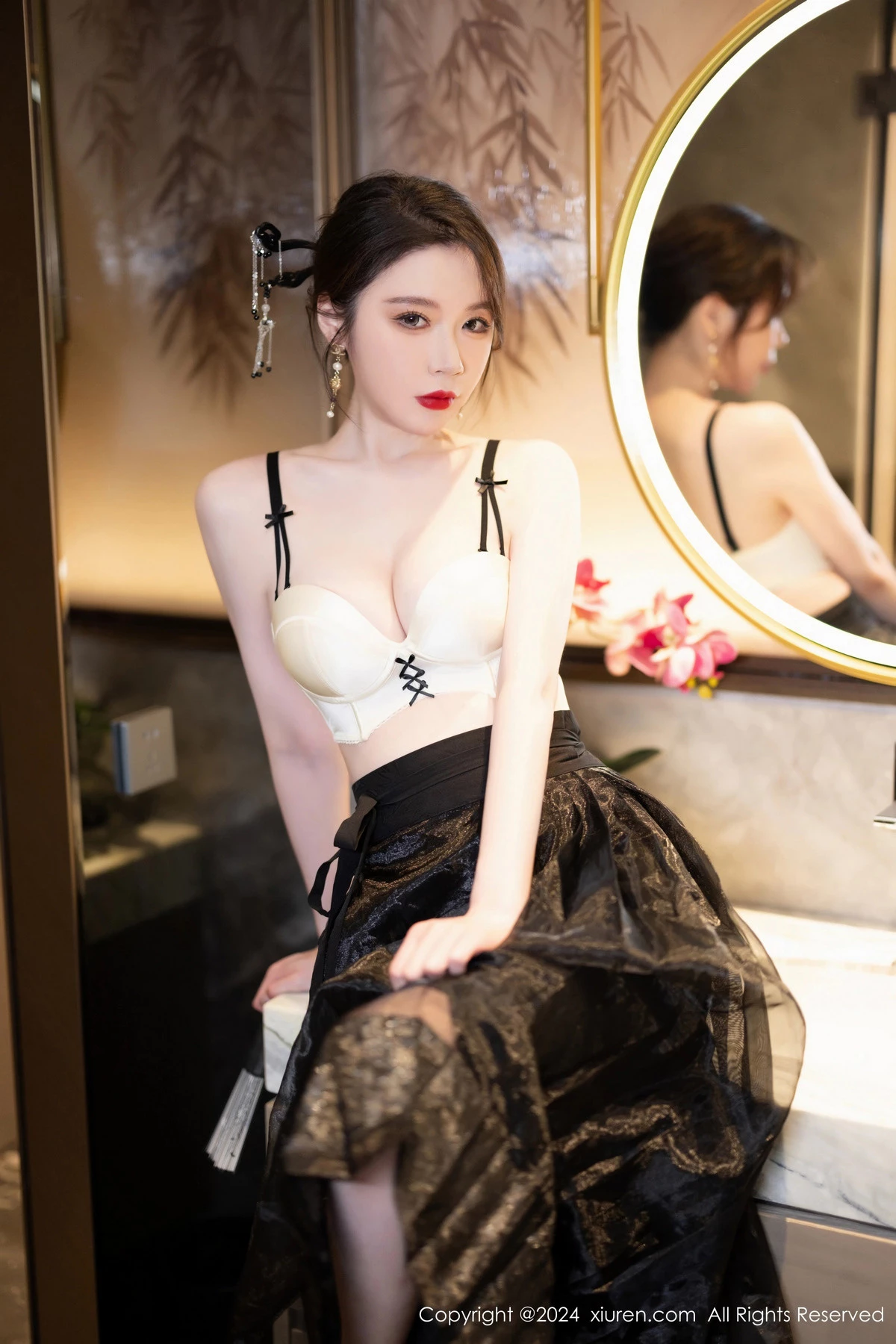 秀人集.com_[XiuRen秀人网]No.8465_模特梦心玥性感黑色长裙露浅黄色内衣秀高挑曼妙身姿诱惑写真82P