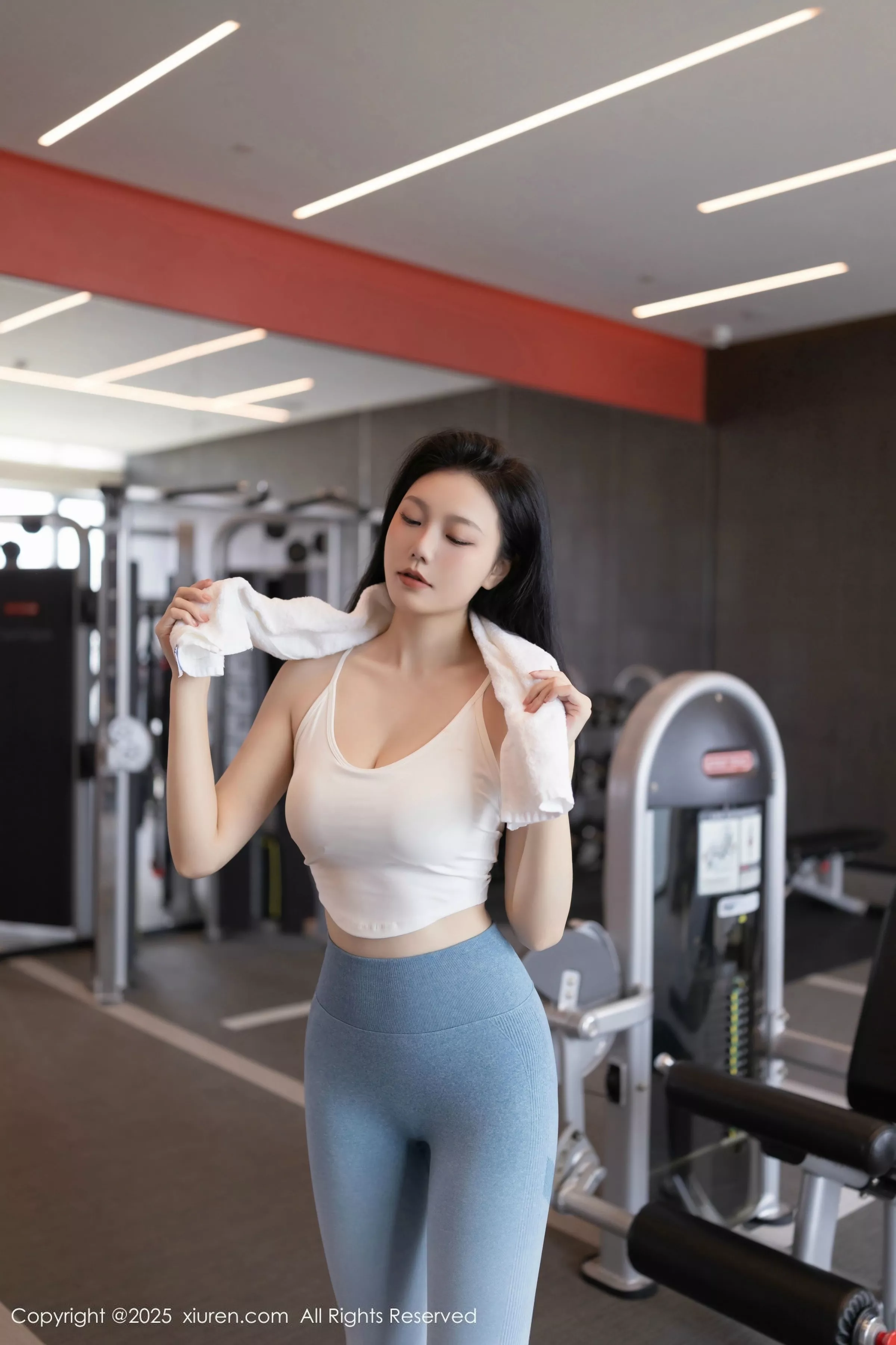 秀人集.com_[XiuRen秀人网]No.10272_模特安然anran健身房性感蓝白色运动服秀曼妙身姿完美诱惑写真80P