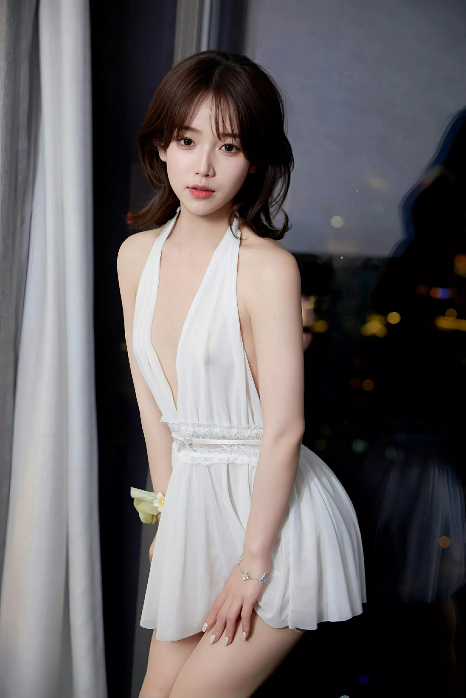 秀人集.com_[XiuRen秀人网]No.10584_模特汁汁性感白色连衣短裙配超薄肉丝秀曼妙身材时尚迷人写真64P