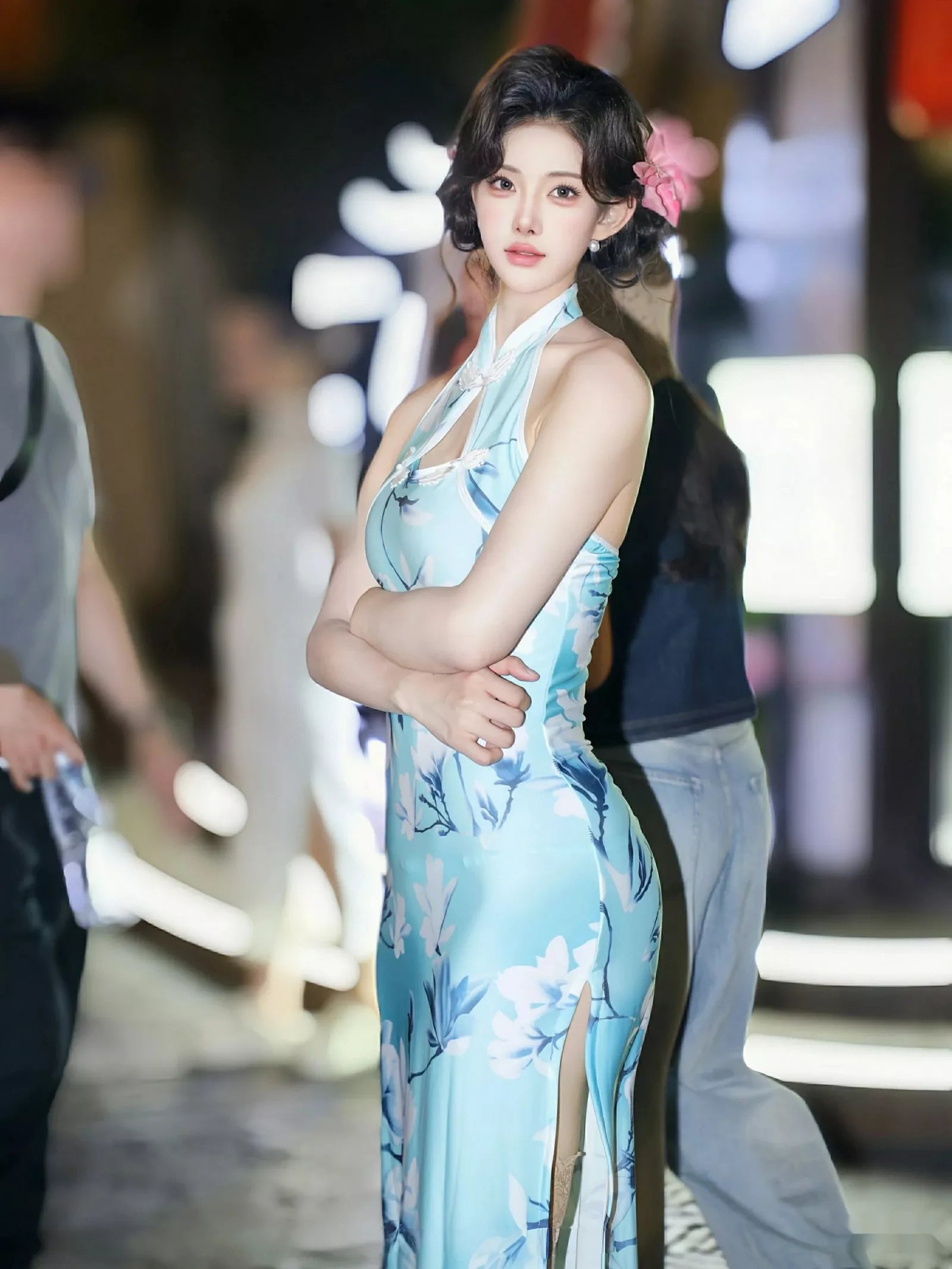 秀人集.com_[XiuRen秀人网]No.10594_模特梨霜儿性感青色情趣旗袍配超薄肉丝秀凹凸身材完美诱惑写真82P