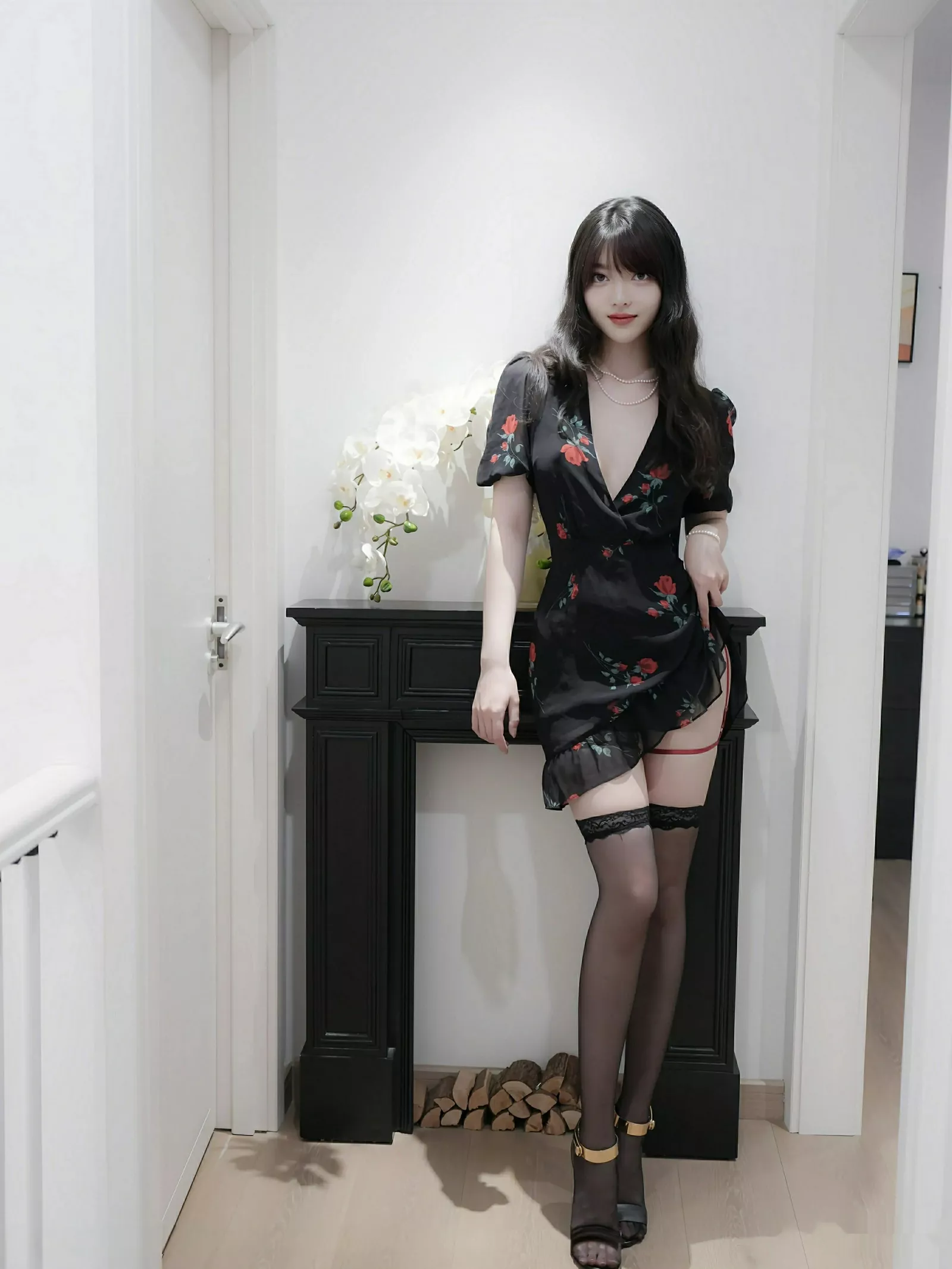 秀人集.com_[XiuRen秀人网]No.10586_模特白露lulu性感玫瑰黑裙露情趣内衣配黑丝袜秀曼妙身姿诱惑写真84P