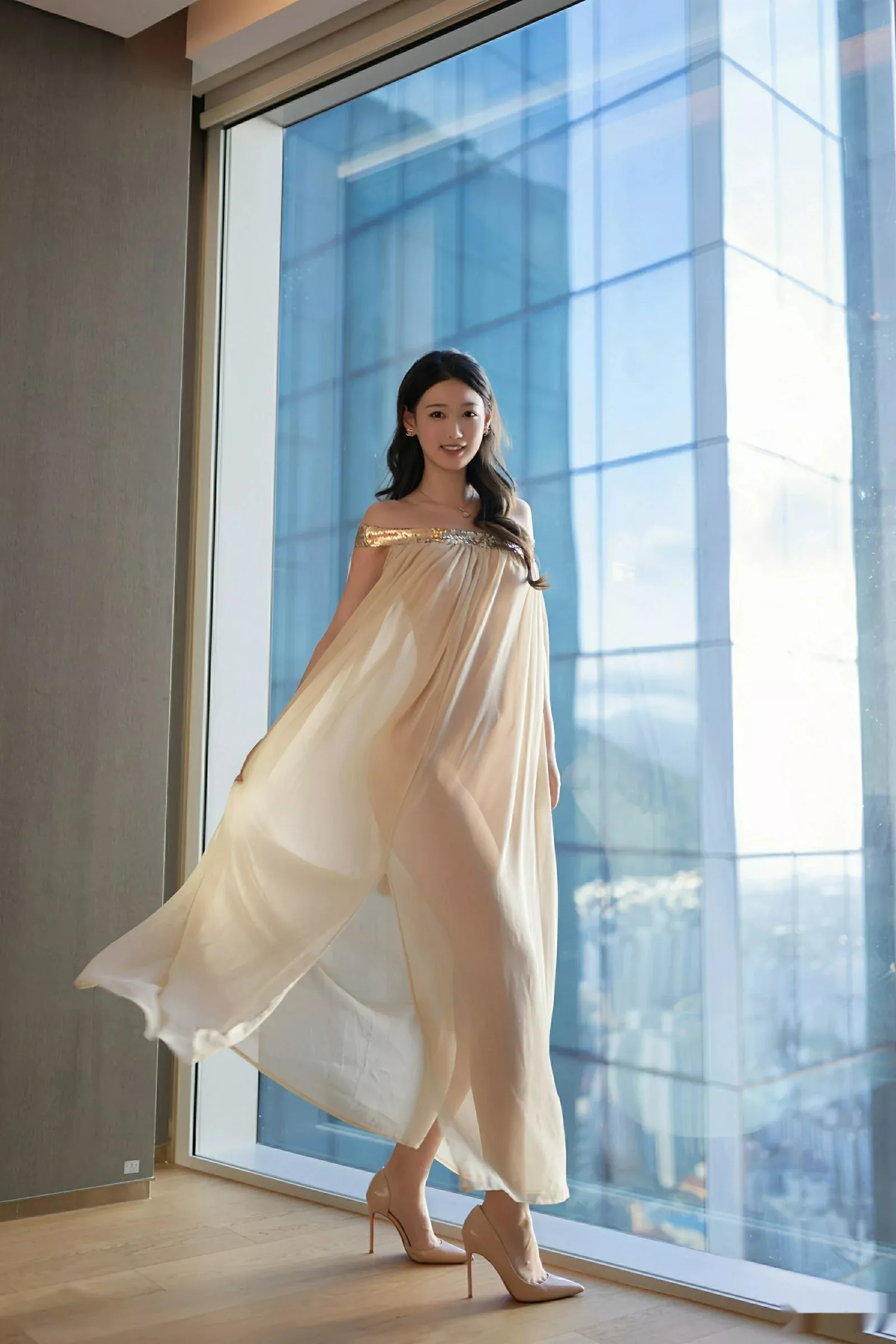 秀人集.com_[XiuRen秀人网]No.10619_模特唐安琪性感浅色薄纱服饰配超薄肉丝秀曼妙身姿完美诱惑写真81P