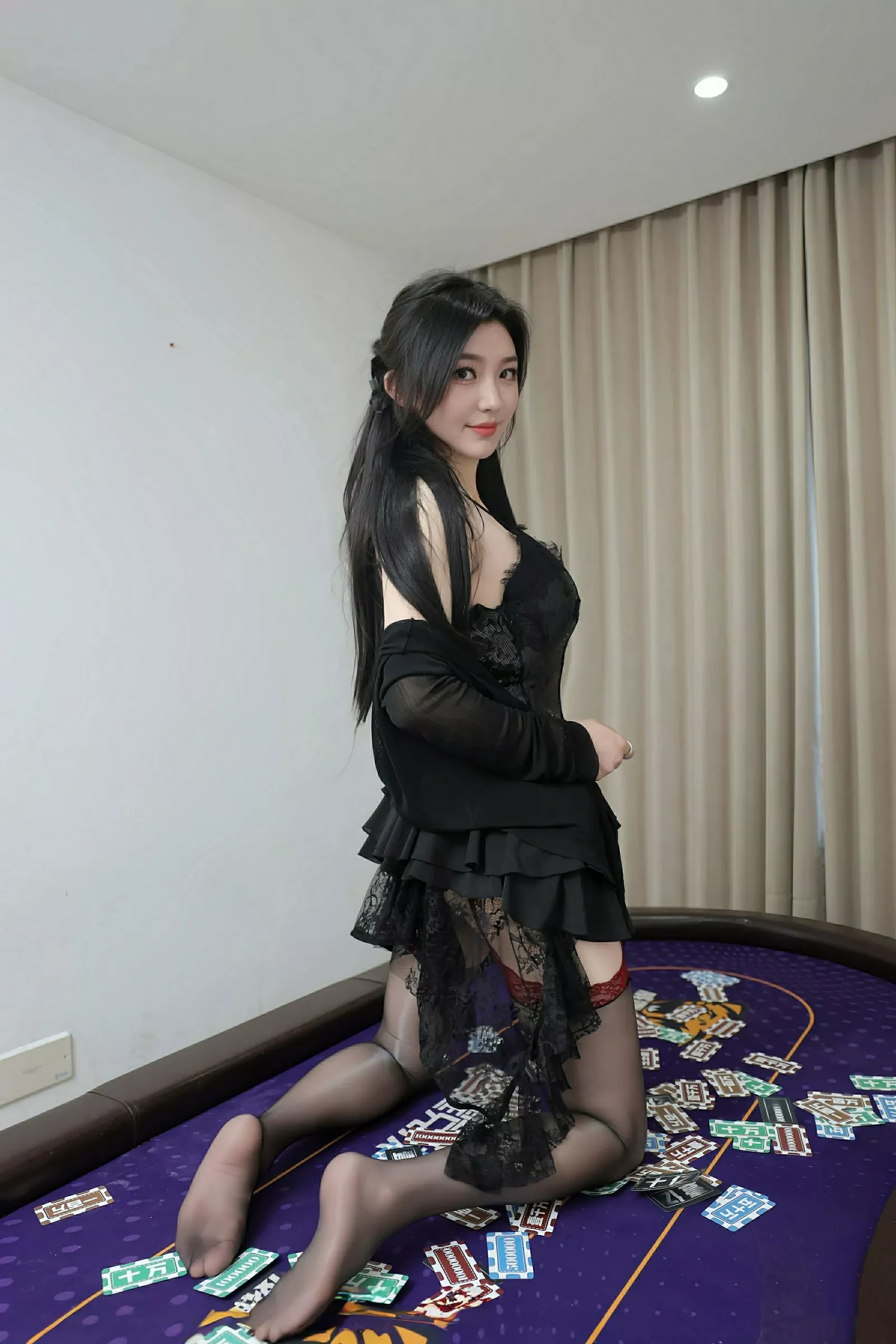 秀人集.com_[XiuRen秀人网]No.10592_模特苏一诺性感黑色情趣内衣配黑丝吊袜秀曼妙身姿惹火诱惑写真80P