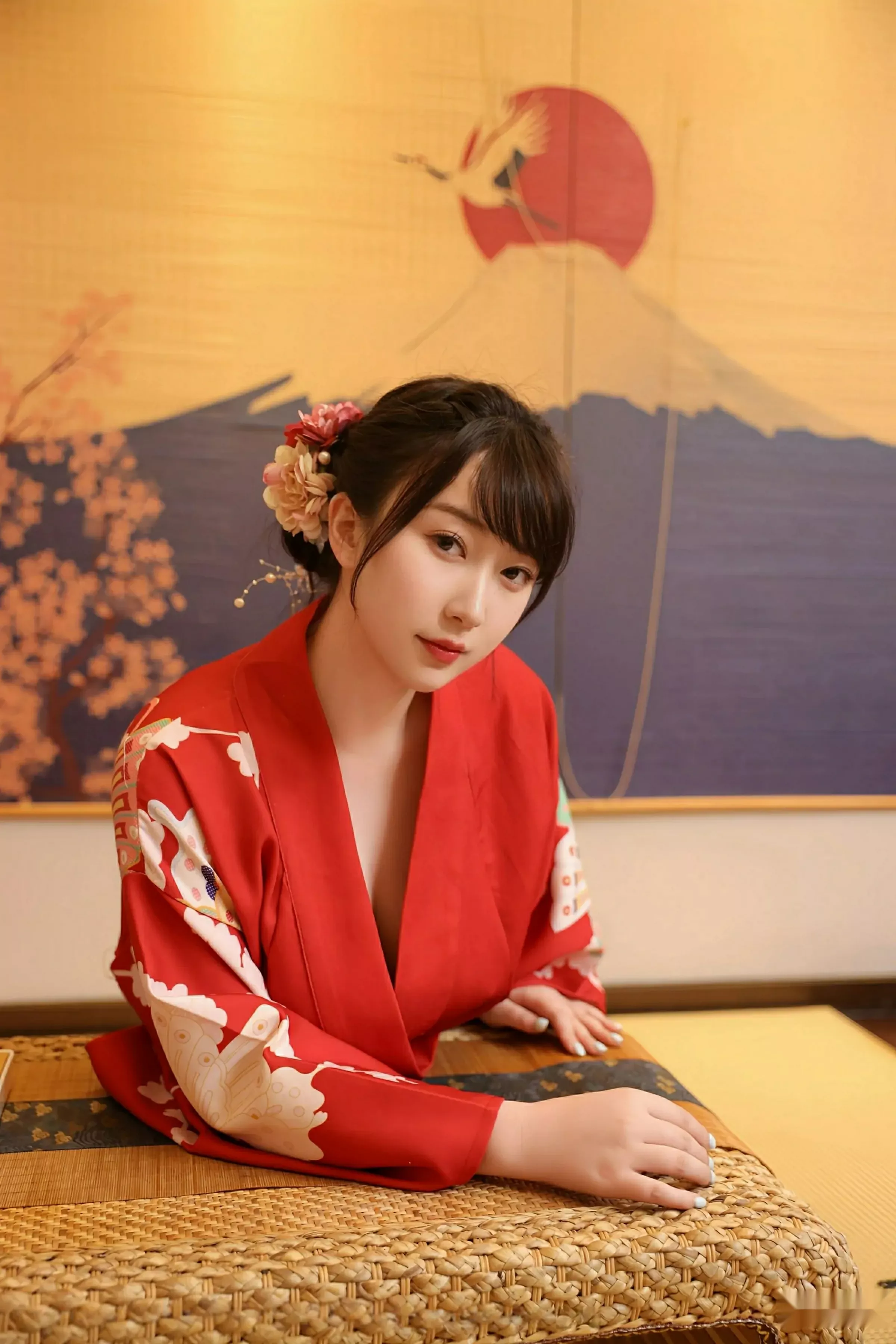 秀人集.com_[XiuRen秀人网]No.10624_模特李沁恩lrene性感日系风红色服饰半脱秀丰腴身材惹火诱惑写真69P