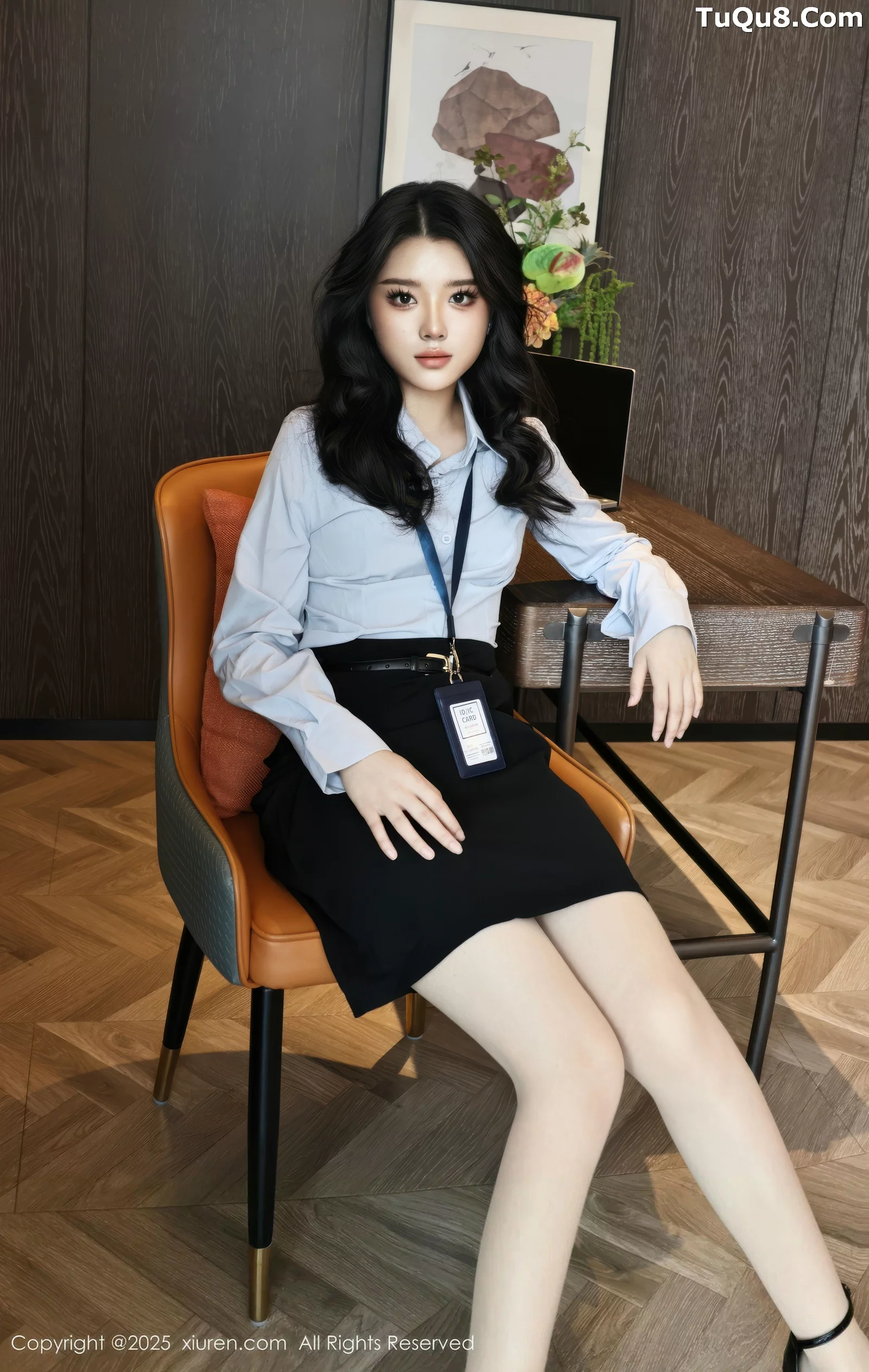 秀人集.com_[XiuRen秀人网]No.10674_模特糯梨子性感蓝色衬衫配黑短裙露超薄肉丝秀曼妙身姿诱惑写真60P