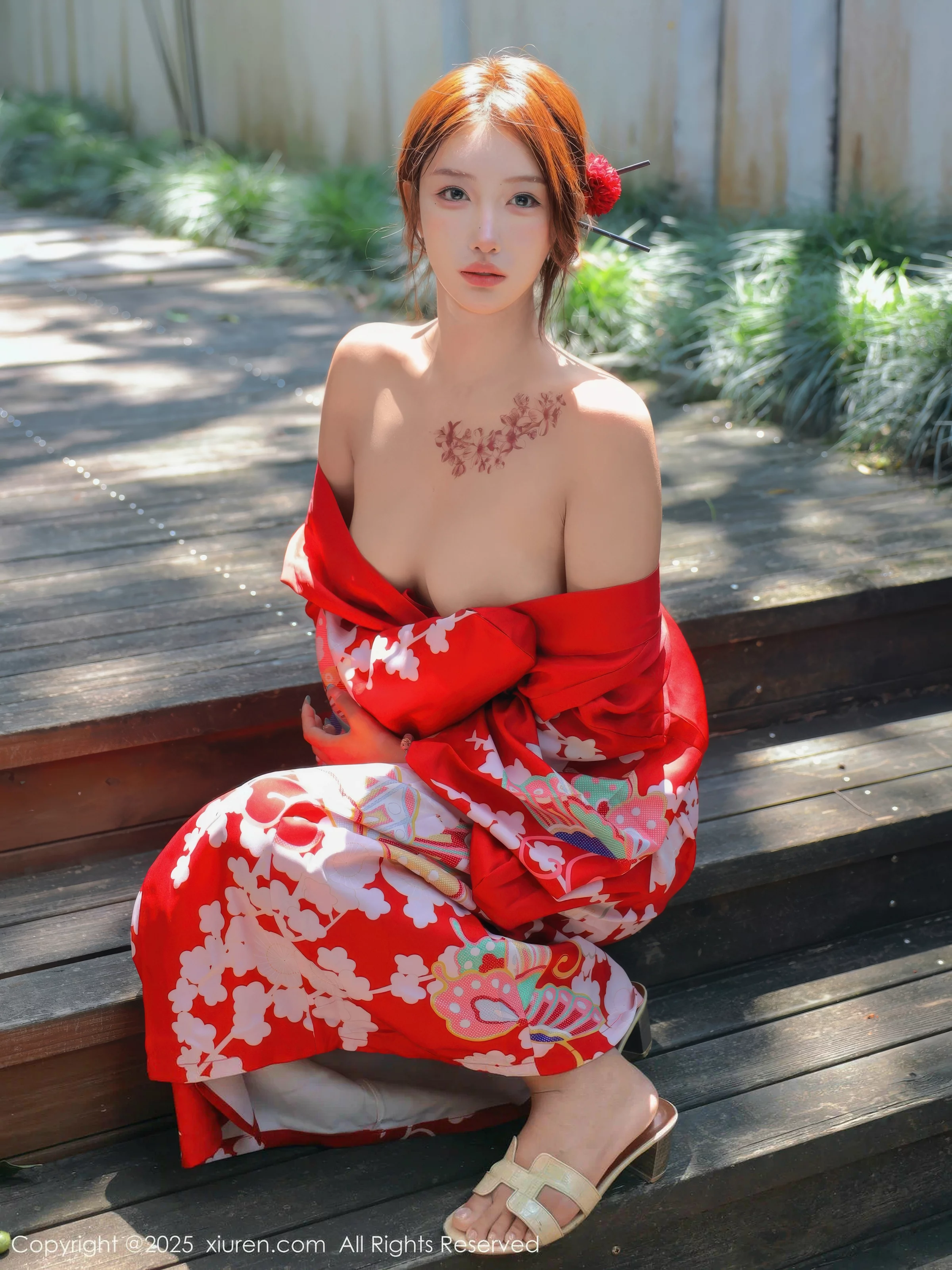 秀人集.com_[XiuRen秀人网]No.10683_模特金允希Yuki户外性感红色和服半脱秀完美身材惹火诱惑写真80P