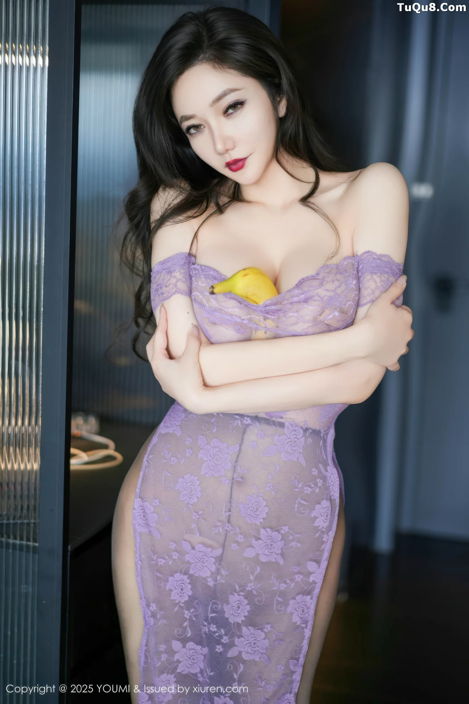 秀人集.com_[YouMi尤蜜荟]Vol.1162_女神心妍小公主性感紫色情趣服饰配超薄黑丝秀丰满身材诱惑写真60P