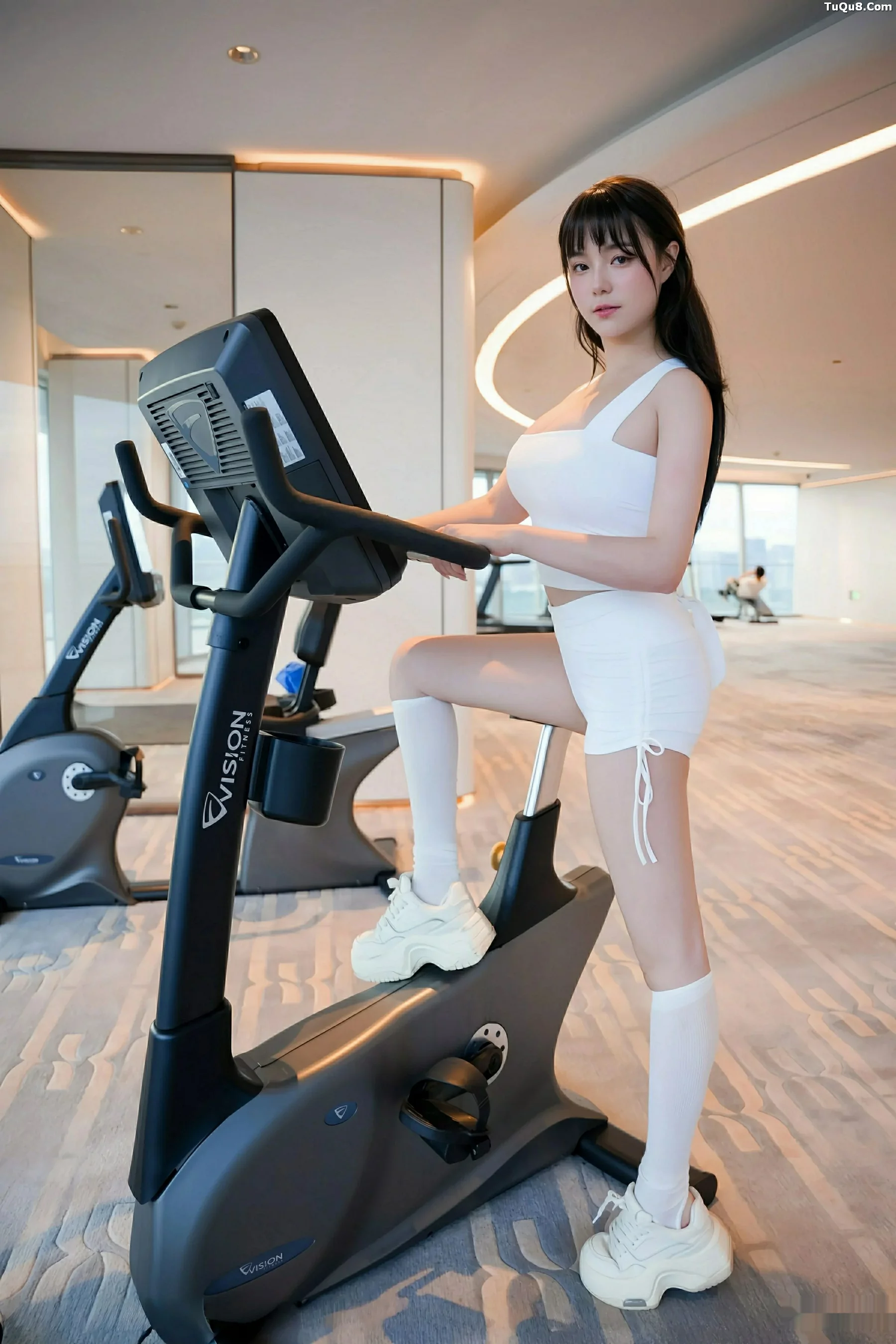 秀人集.com_[XiuRen秀人网]No.10808_模特软情健身房场景性感白色运动服配白丝袜秀曼妙身姿诱惑写真81P