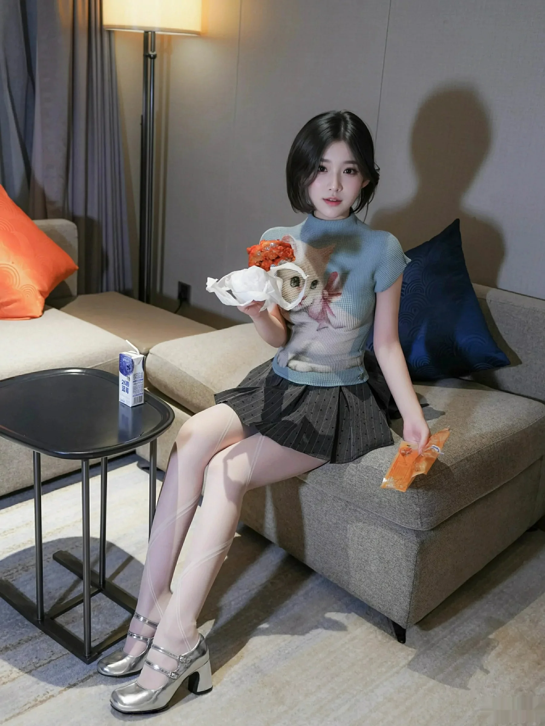 秀人集.com_[XiuRen秀人网]No.10830_模特汁汁性感JK服饰露灰色内衣配白色丝袜秀曼妙身材诱惑写真70P