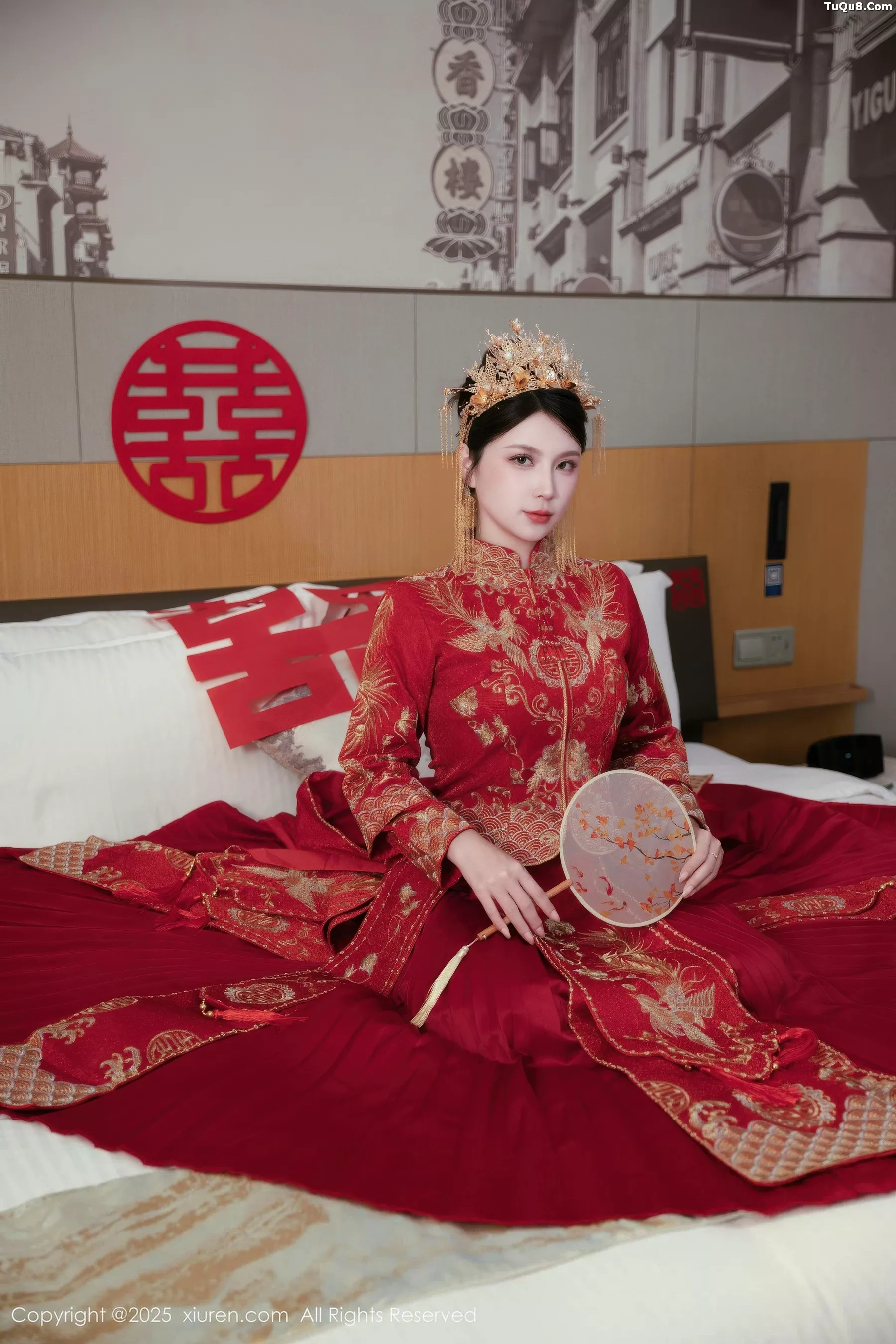 秀人集.com_[XiuRen秀人网]No.10865_模特小蛮妖Yummy性感红色新娘服配超薄黑丝秀完美身材诱惑写真66P