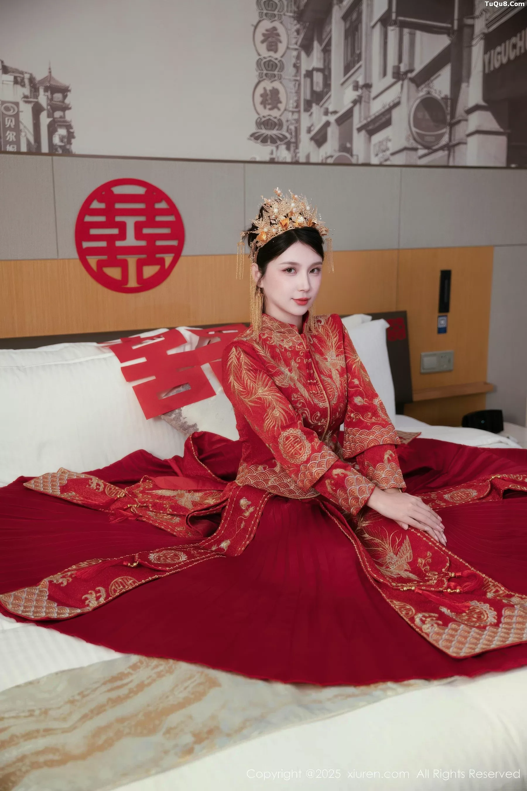 秀人集.com_[XiuRen秀人网]No.10865_模特小蛮妖Yummy性感红色新娘服配超薄黑丝秀完美身材诱惑写真66P