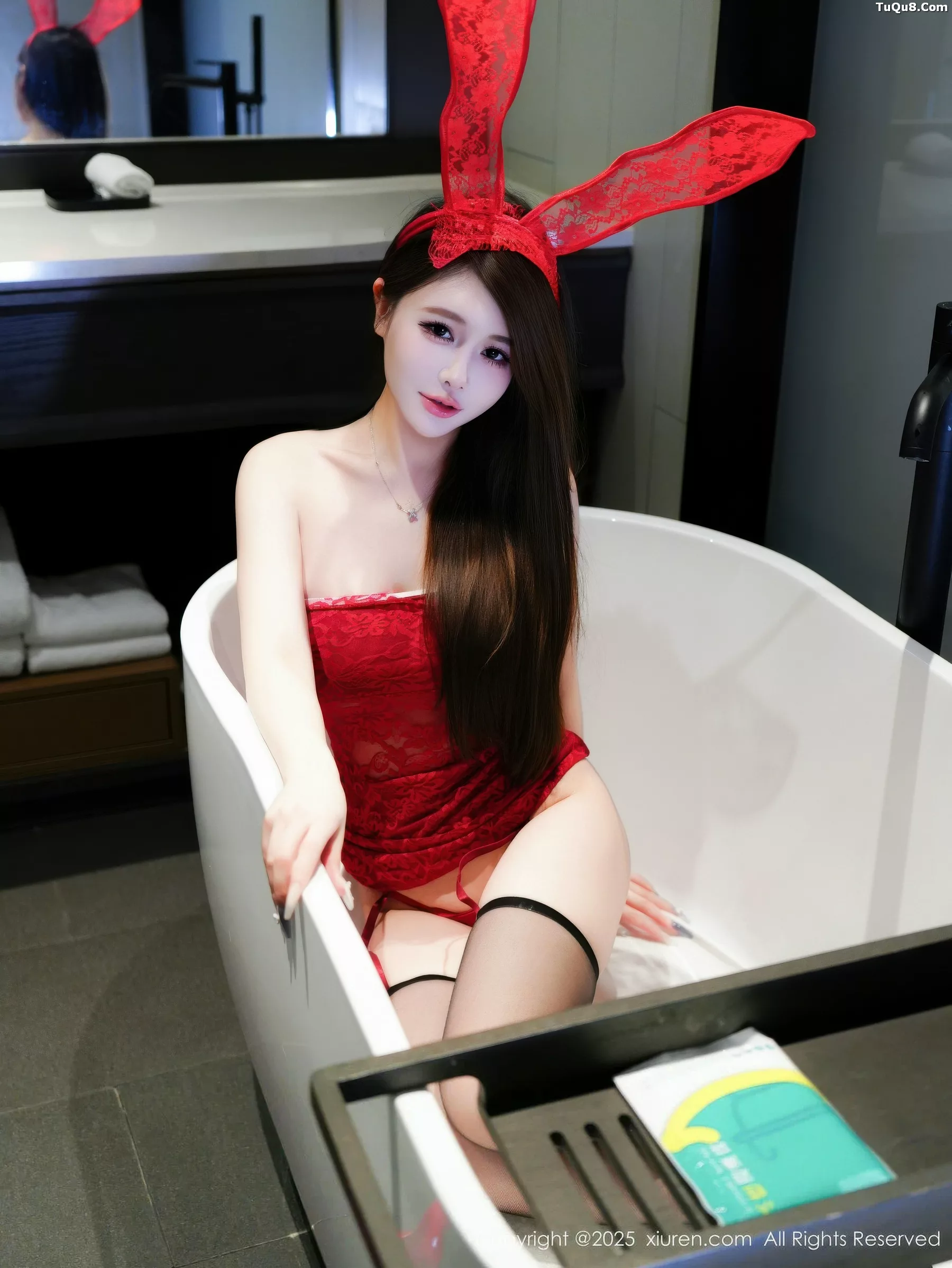 秀人集.com_[XiuRen秀人网]No.10907_模特甜妮性感红色缕空短裙配超薄黑丝秀丰腴曼妙身材诱惑写真73P